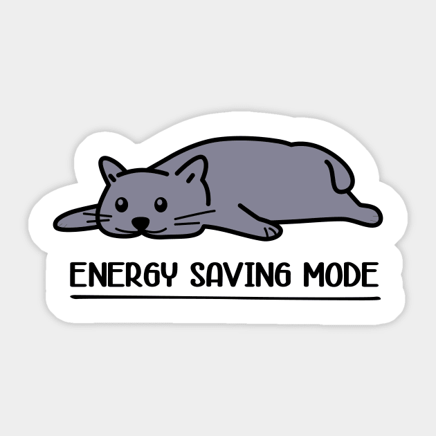 energy saving mode cat Sticker by Rentgen